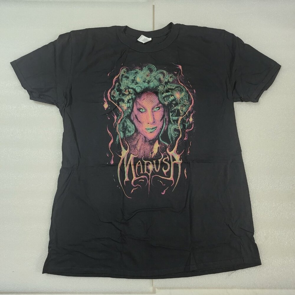 Pro Wrestling‎ Crate Madusa Snakes Snake Eyes Black T-Shirt XL Gildan Softstyle